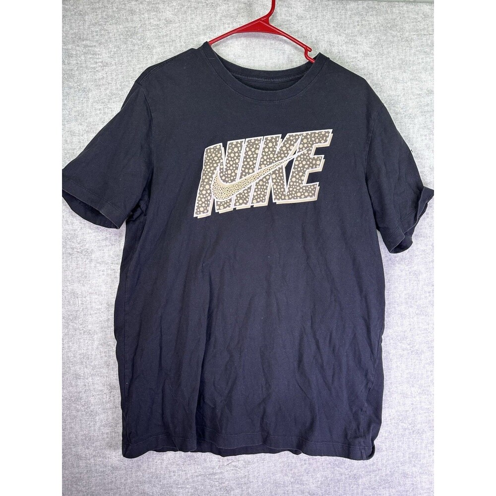 Nike Sportswear Tee Black Mens Large Short Sleeve Logo Graphic T Shirt